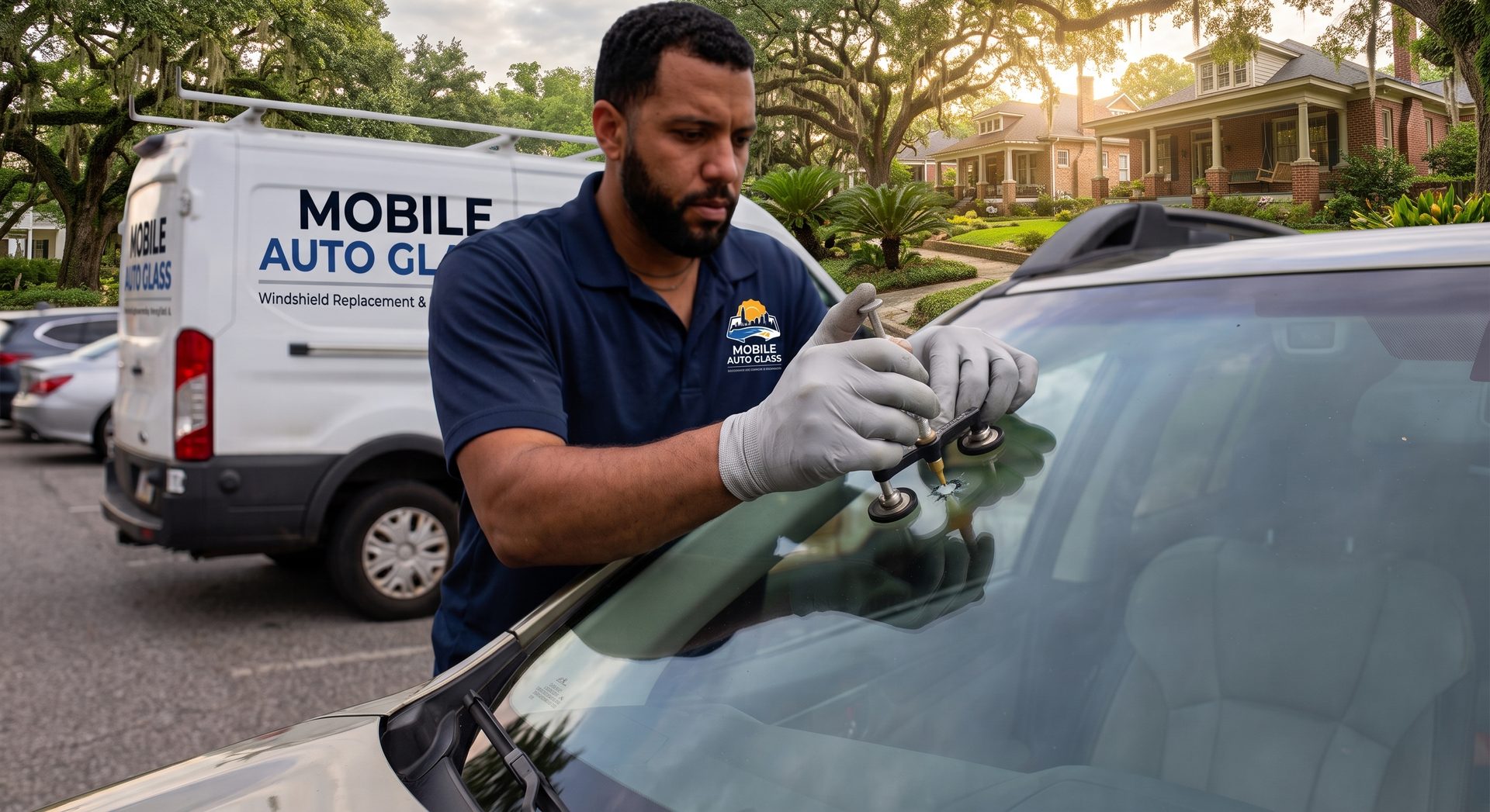 Auto glass crack depth assessment in Mobile, AL